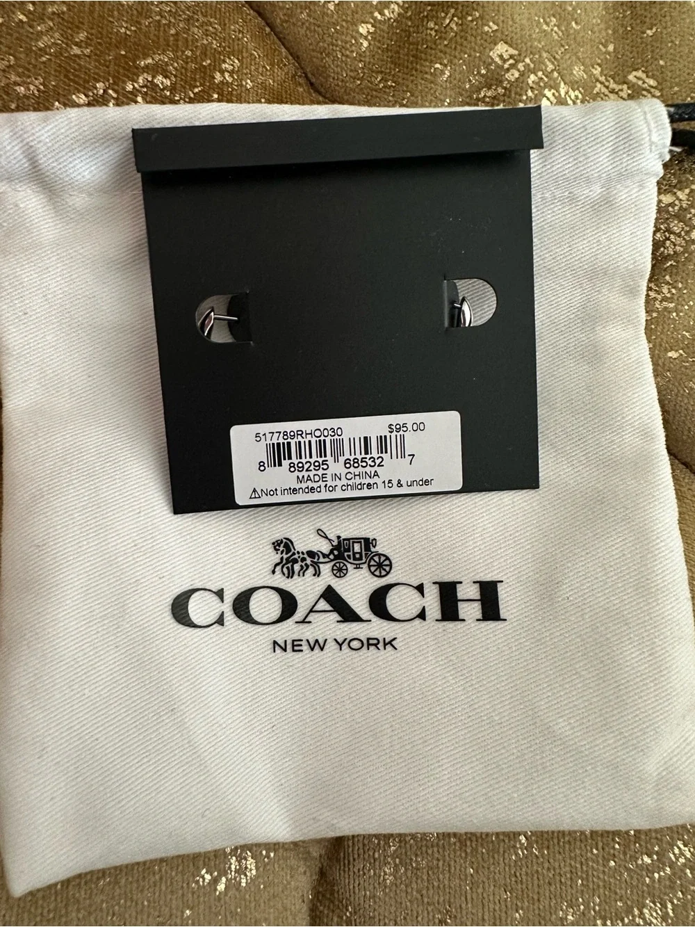 NWT! COACH Silver-Tone Broken Heart Hoop Earrings - Picture 6 of 6